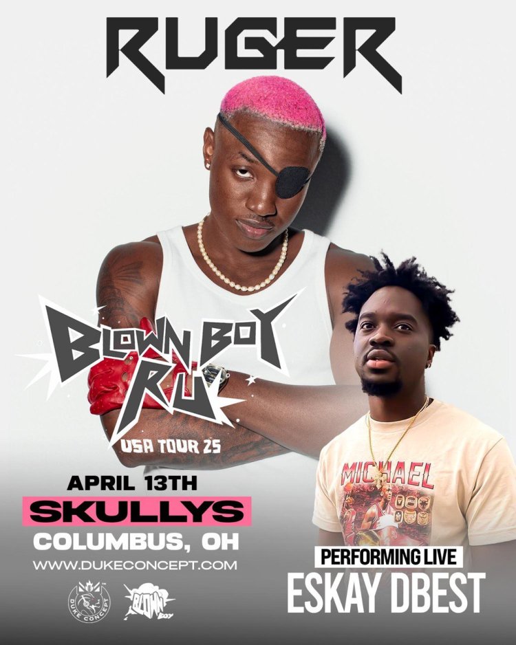 Sippinit Records’ Signee, Eskay Dbest Booked On Ruger’s USA Tour Concert